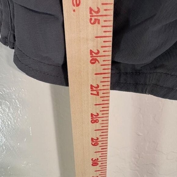 prAna Capri Pants Womens 4 Gray Nylon Stretch Hiking Quick Dry Travel Zip Hem - Picture 7 of 8